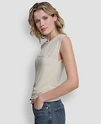 Dkny Jeans Women's Crewneck Sleeveless Top