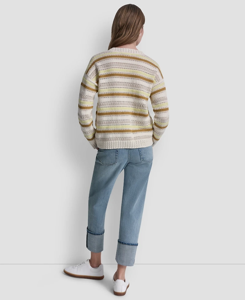 Dkny Jeans Women's Long-Sleeve Crewneck Sweater