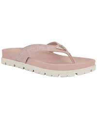 Guess Women's Davelle Lug Sole Logo Thong Sandals