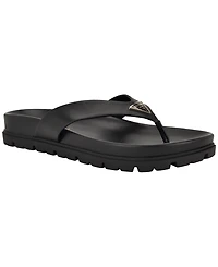 Guess Women's Davelle Lug Sole Logo Thong Sandals