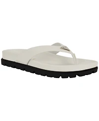 Guess Women's Davelle Lug Sole Logo Thong Sandals