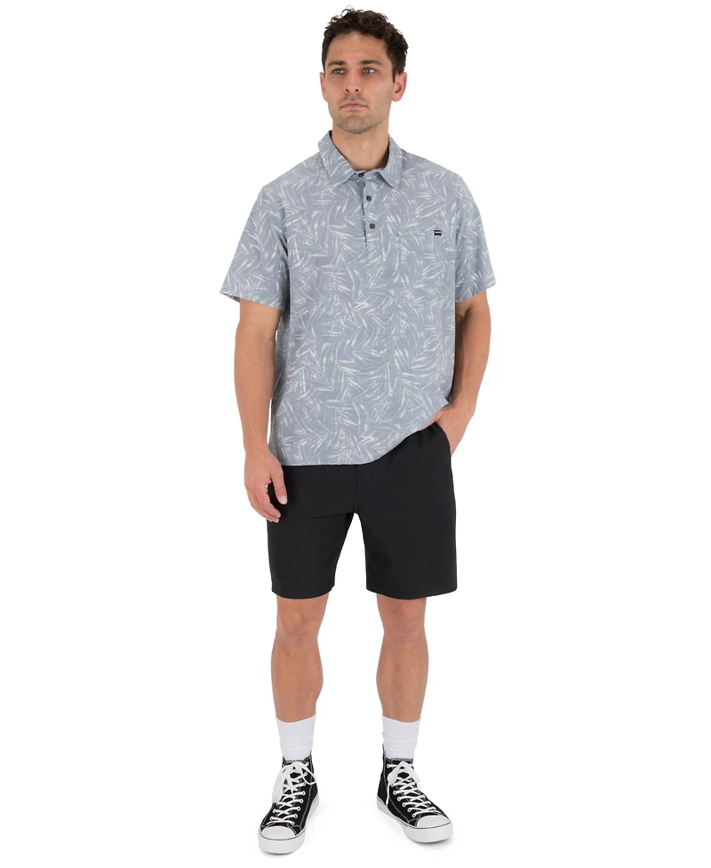Hurley Men's Newport Point Collar Short-Sleeve Shirt