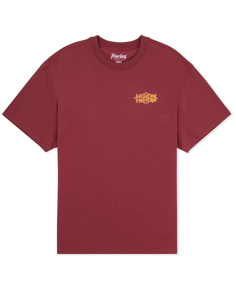 Hurley Men's Round Neck Fly Short-Sleeve T-Shirt