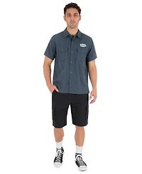 Hurley Men's Diesel Short-Sleeve Button Down Shirt