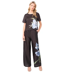 Vince Camuto Women's Short-Sleeve Crew Neck Blouse