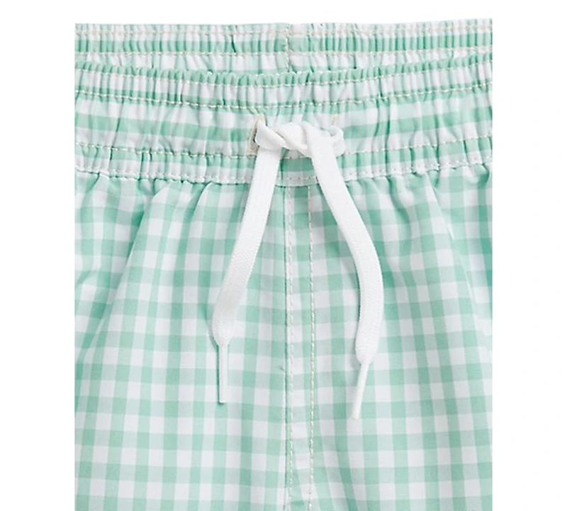 Polo Ralph Lauren Boys' 2-7 Gingham Pattern Swim Trunks