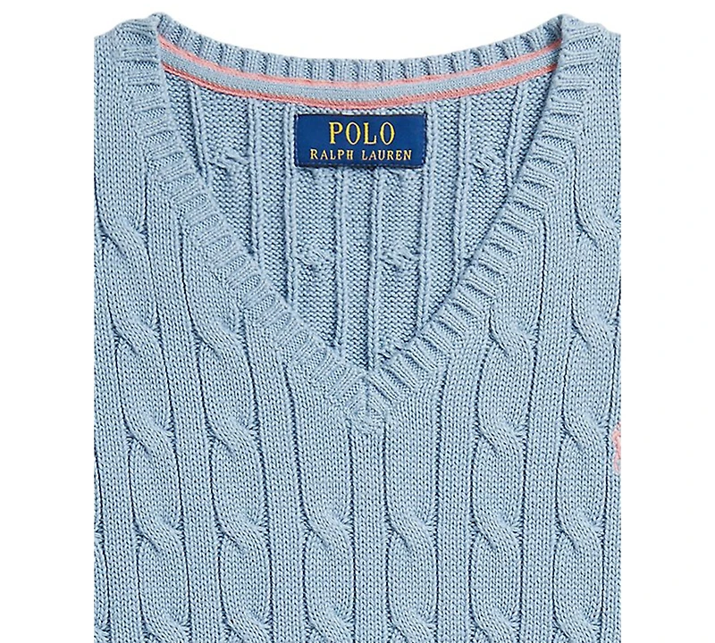 Polo Ralph Lauren Boys' 8-20 Cable-Knit V-Neck Sweater Vest
