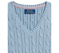 Polo Ralph Lauren Boys' 8-20 Cable-Knit V-Neck Sweater Vest