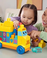 Mega Bloks First Builders Build and Count Bus Block Toy, 45 Pieces