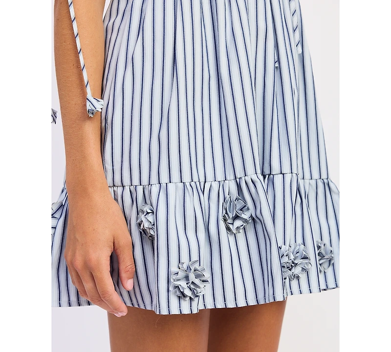 En Saison Women's Clara V-Neck Short-Sleeve Dress