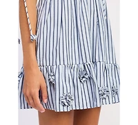 En Saison Women's Clara V-Neck Short-Sleeve Dress