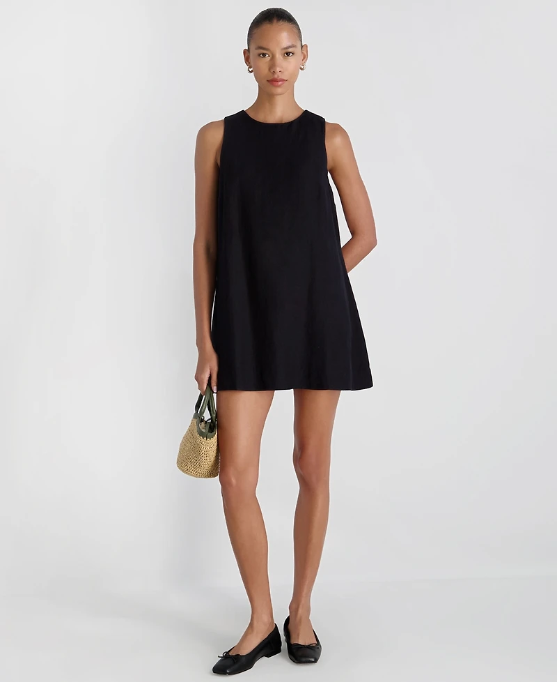 French Connection Women's Cooper Linen Sleeveless Mini Dress