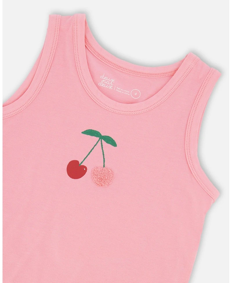 Deux par Deux Big Girls ganic Cotton Jersey Tank Top Pink
