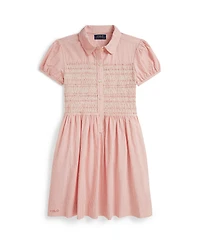 Polo Ralph Lauren Girls' 7-16 Striped Club Collar Seersucker Dress