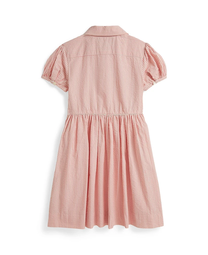 Polo Ralph Lauren Girls' 2-6X Striped Club Collar Seersucker Dress