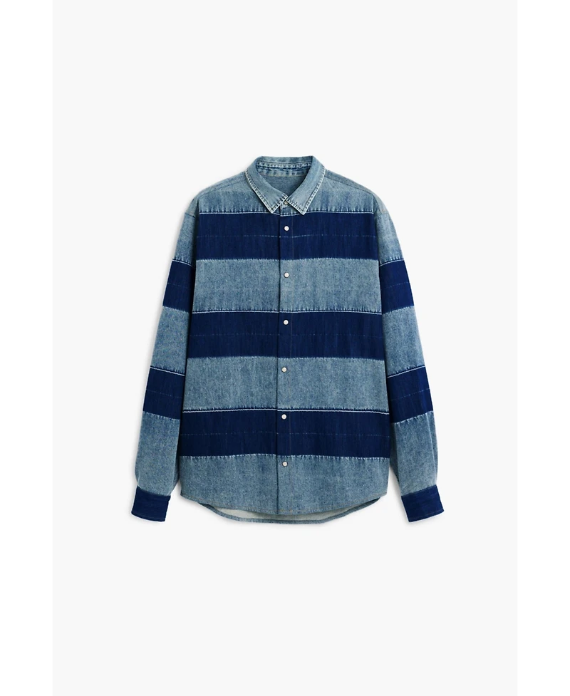Desigual Men's Striped denim shirt