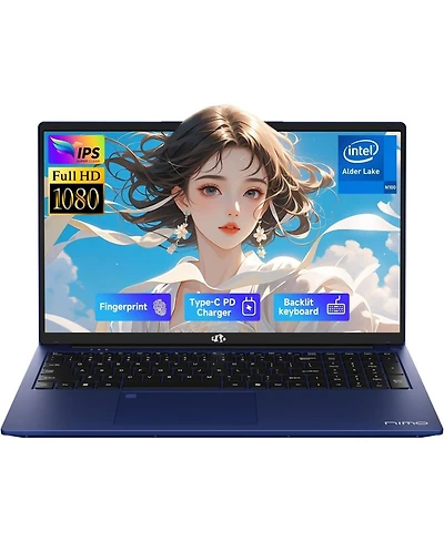 Nimo 17.3" Ips Fhd-Student-Laptop- 16GB Ram 512GB Ssd, Intel Pentium 4 Cores N100(Beat i3-1115G4, Up to 3.4GHz) Computer