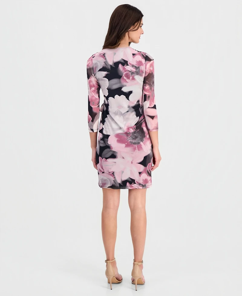 Anne Klein Petite V-Neck Classic Wrap Dress