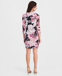 Anne Klein Petite V-Neck Classic Wrap Dress