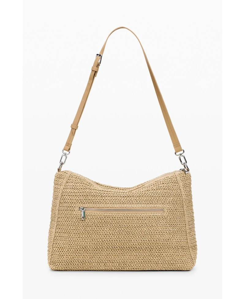 Desigual Women's Large Raffia Charms Bag