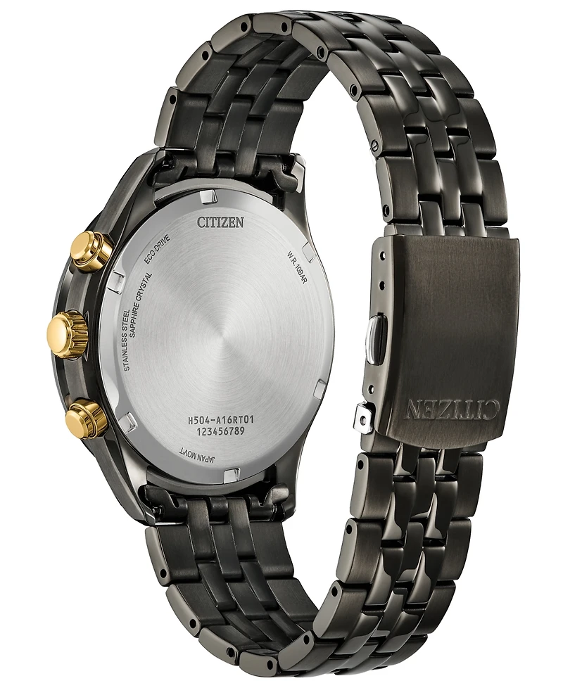 Citizen Men's Special Edition Corso "Light in Black" Gray Stainless Steel Bracelet Watch, 42mm