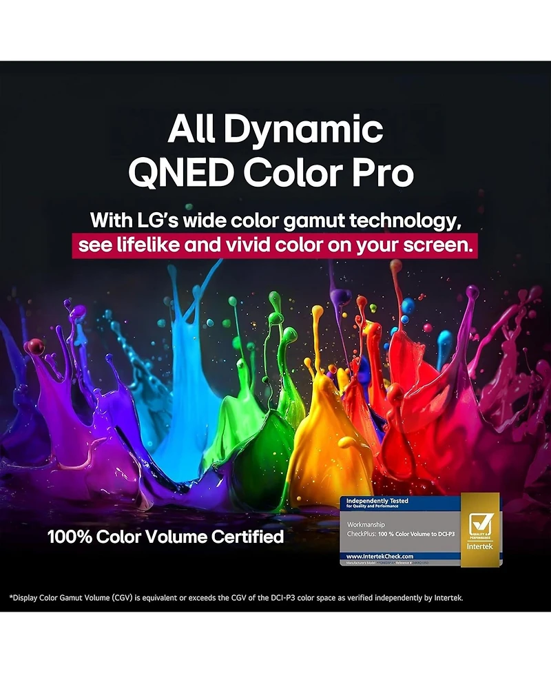 Lg 65QNED92AUA 65 Inch 4K QNED Mini Led evo Ai Smart Tv with a Year Amber Protection Plan (2025