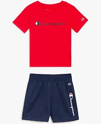 Champion Baby Boys Tee and Mesh Short Set