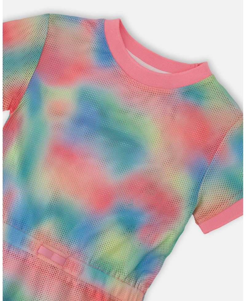 Deux par Girls Mesh Beach Dress Multicolor