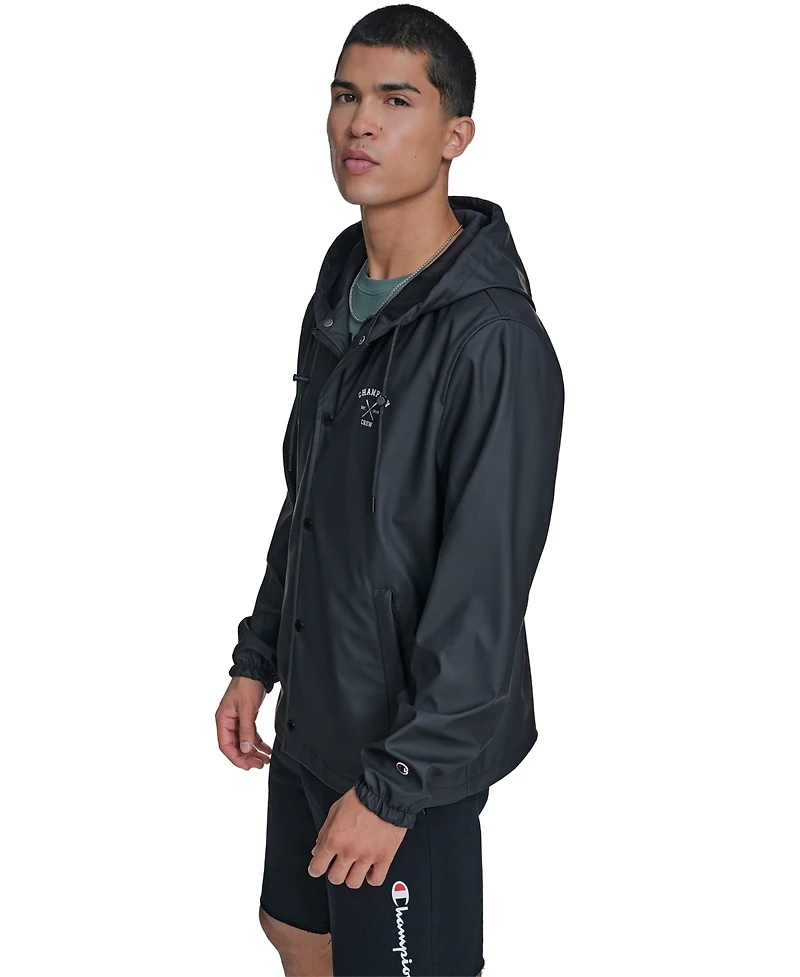 Champion Men's Rubberized Hooded Rain Jacket