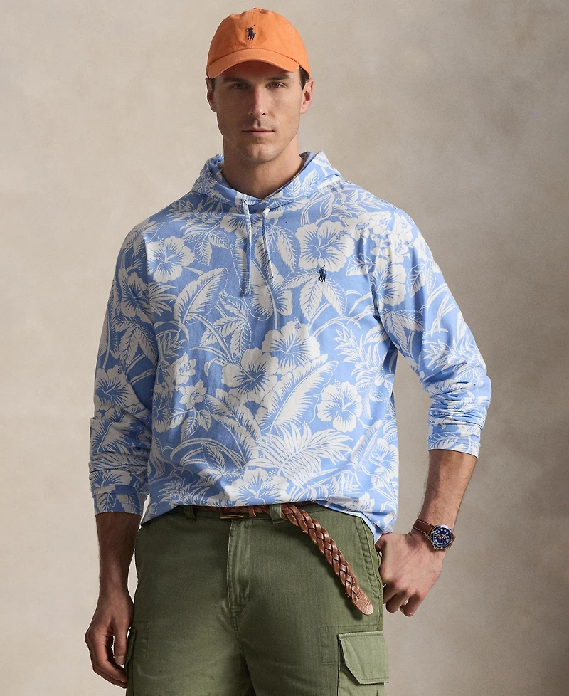 Polo Ralph Lauren Men's Big & Tall Tropical Print Hooded T-Shirt