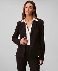 Calvin Klein Women's Slim-Fit Ponte Tailored Blazer