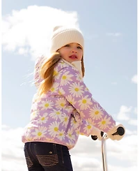 Deux par Toddler Girls Quilted Mid-Season Jacket Daisy Print - Toddler|Child