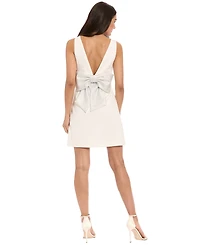 ivy + blu Women's Embellished Bow V-Neck Dress