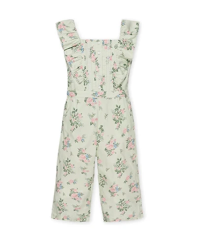 Hope & Henry Toddler Girls' Organic Flutter Sleeve Sateen Jumpsuit