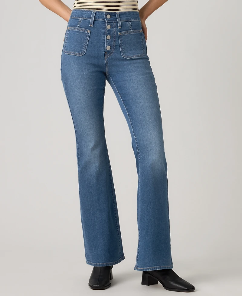 Levi's Women's 726 Patch Pocket High Rise Slim Fit Flare Jeans