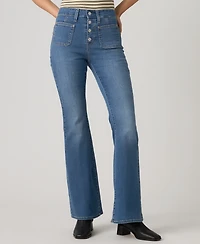 Levi's Women's 726 Patch Pocket High Rise Slim Fit Flare Jeans