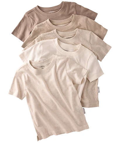 butterblu Baby Boys' or Girls' Round Neck Short-Sleeve T-Shirt, 5-Pack