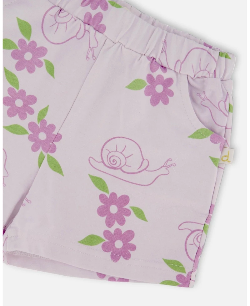 Deux par Deux Toddler Girls Striped Shorts Yellow and White