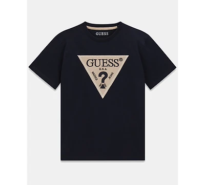 Guess Boys' 8-18 Short-Sleeve Triangle Logo T-Shirt