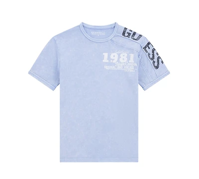 Guess Boys' 8-18 Garment Dye Crewneck T-Shirt