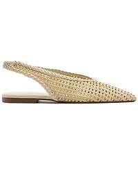 Arezzo Women's Eva Pointed Toe Ballet Slingback Flats