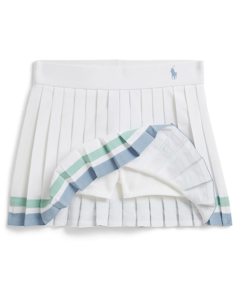 Polo Ralph Lauren Girls' 2T-6X Striped Pleated Skort