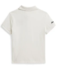 Polo Ralph Lauren Girls' 7-16 Two-Button Placket Yankees Shirt