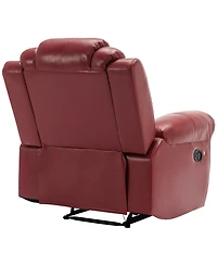Boyel Living Pu Leather Power Recliner Home Theater Recliner with Cup Holder, Usb Port