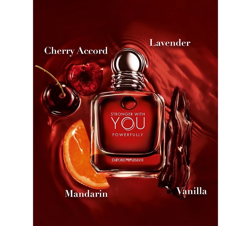 Armani Stronger With You Powerfully Eau De Parfum Spray, 3.4 oz.