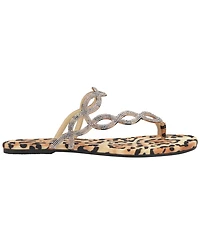 Jessica Simpson Women's Aloni Jelly Toe Ring Slip-On Flat Sandals