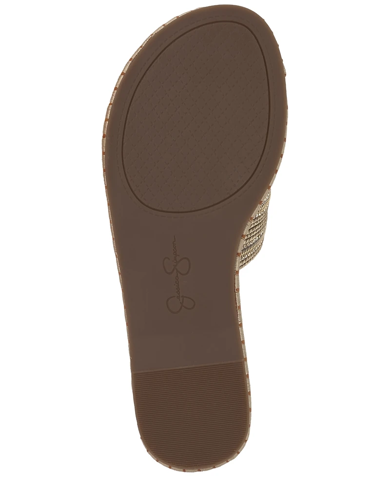 Jessica Simpson Women's Blesyn Slip-On Flat Sandals