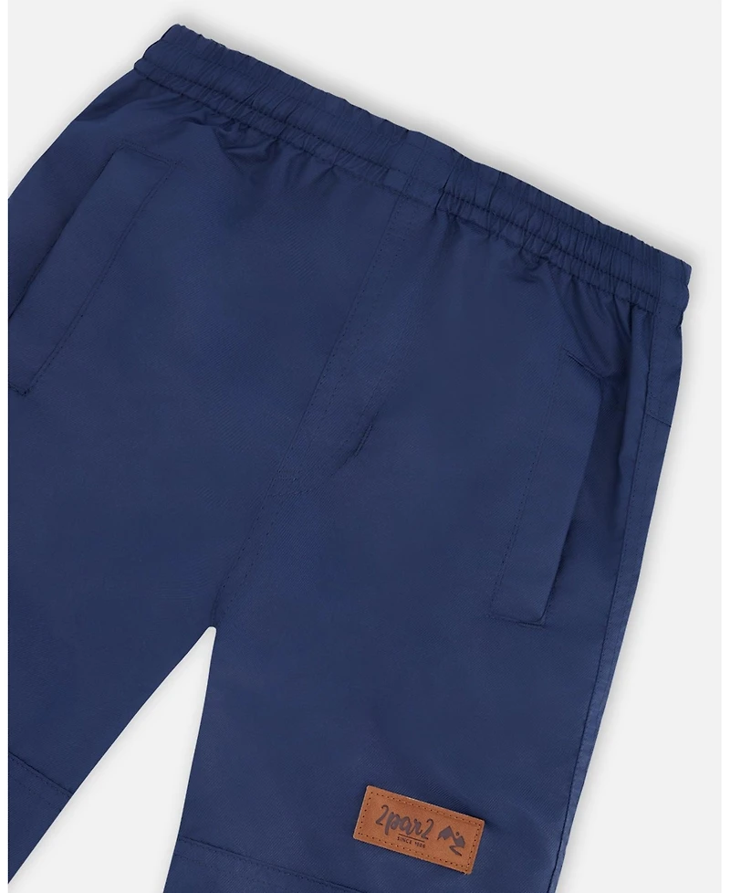 Deux par Big Girls Two-Piece Mid-Season Outerwear Set Black Printed Flowers