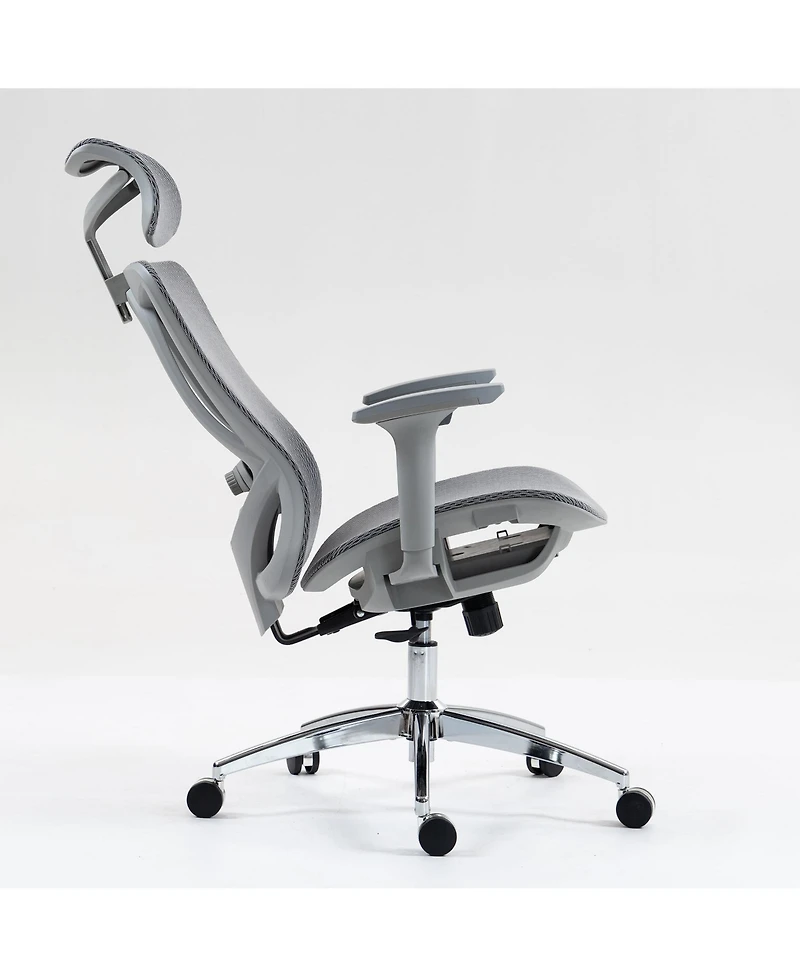 Boyel Living High-Back Mesh Office Chair with 3D Armrests & Adjustable Recline, Black