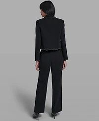 Karl Lagerfeld Paris Women's Collared Long-Sleeve Jacket